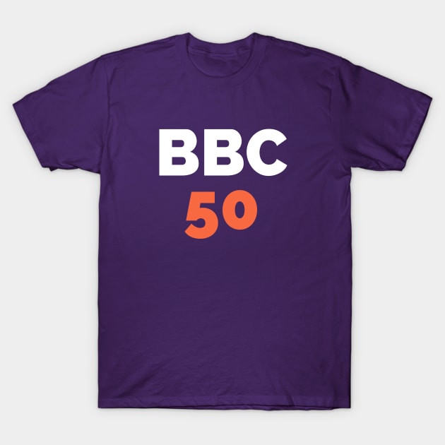 BBC 50 - Bat Boys Comedy 50th Episode Logo T-Shirt by Bat Boys Comedy